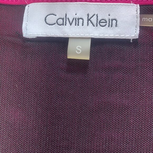 Calvin Klein sleeveless cowl-neck top pink camisole - Picture 4 of 6